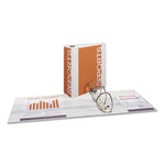 Durable View Binder with DuraHinge and EZD Rings, 3 Rings, 4" Capacity, 11 x 8.5, White, (9801)