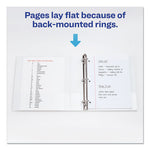 Durable View Binder with DuraHinge and Slant Rings, 3 Rings, 1.5" Capacity, 11 x 8.5, White, 4/Pack