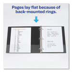 Durable Non-View Binder with DuraHinge and Slant Rings, 3 Rings, 1.5" Capacity, 11 x 8.5, Black