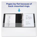 Durable Non-View Binder with DuraHinge and Slant Rings, 3 Rings, 2" Capacity, 11 x 8.5, Black