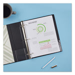 Economy Non-View Binder with Round Rings, 3 Rings, 3" Capacity, 11 x 8.5, Black, (4601)