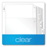 Poly Ring Binder Pockets, 8.5 x 11, Clear, 5/Pack