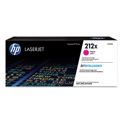 HP 212X, (W2123X) High-Yield Magenta Original LaserJet Toner Cartridge