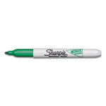 Metallic Fine Point Permanent Markers, Fine Bullet Tip, Green, Dozen