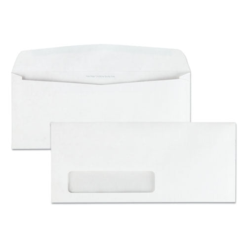 Park Ridge Embossed Executive Envelope, Address Window, #10, Commercial Flap, Gummed Closure, 4.13 x 9.5, White, 500/Box