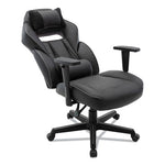 Racing Style Ergonomic Gaming Chair, Supports 275 lb, 15.91" to 19.8" Seat Height, Black/Gray Trim Seat/Back, Black/Gray Base