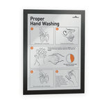 DURAFRAME Sign Holder, 8.5 x 11, Black Frame, 2/Pack