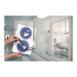 DURAFRAME Sign Holder, 8.5 x 11, Silver Frame, 2/Pack