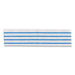 Disposable Microfiber Pad, 4.75 x 19, White/Blue Stripes, 50/Pack, 3 Packs/Carton