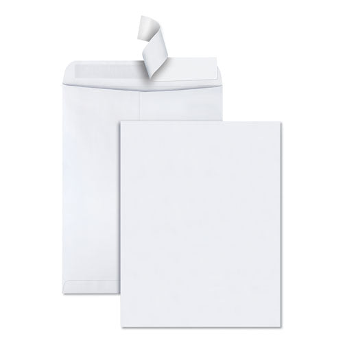 Redi-Strip Catalog Envelope, #15 1/2, Cheese Blade Flap, Redi-Strip Adhesive Closure, 12 x 15.5, White, 100/Box