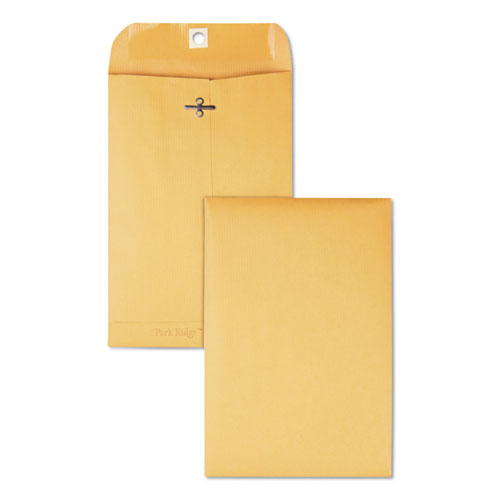 Park Ridge Kraft Clasp Envelope, #55, Square Flap, Clasp/Gummed Closure, 6 x 9, Brown Kraft, 100/Box