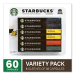 Pods Variety Pack, Blonde Espresso/Colombia/Espresso/Pikes Place, 60 Pods/Pack, Ships in 1-3 Business Days