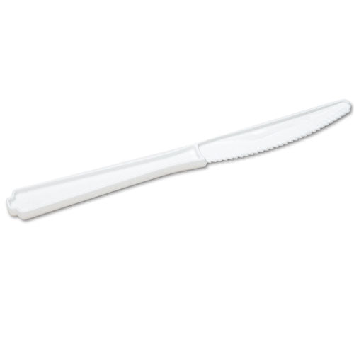 7340000221316, SKILCRAFT, Plastic Flatware, Type III, Knife, White, 100/Pack