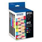 T812XL-BCS (T812XL/T812) DURABrite Ultra High-Yield/Standard Ink, Black/Cyan/Magenta/Yellow