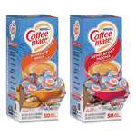 Liquid Coffee Creamer, Cinnamon/Peppermint/Pumpkin/Vanilla, 0.38oz Mini Cups, 50/PK,4 PK/CT, Ships in 1-3 Business Days