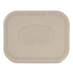 Fiber Lids for Fiber Containers, 7.8 x 10.1 x 0.5, Natural, Paper, 400/Carton