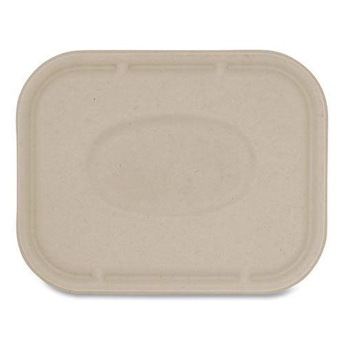 Fiber Lids for Fiber Containers, 7.8 x 10.1 x 0.5, Natural, Paper, 400/Carton