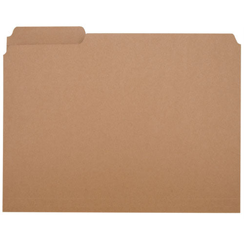 7530002815939 SKILCRAFT Medium File Folder, 1/3-Cut Tabs: Assorted, Letter Size, 0.75" Expansion, Brown, 100/Box