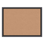 Cork Bulletin Board, 23 x 17, Tan Surface, Black Frame