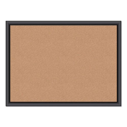 Cork Bulletin Board, 23 x 17, Tan Surface, Black Frame