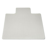 7220013053062, SKILCRAFT Heavy-Duty Chair Mat, Plush-to-High Pile Carpet, 45 x 53, Clear