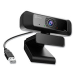 JVCU100 HD Webcam, 1920 pixels x 1080 pixels, 2 Mpixels, Black