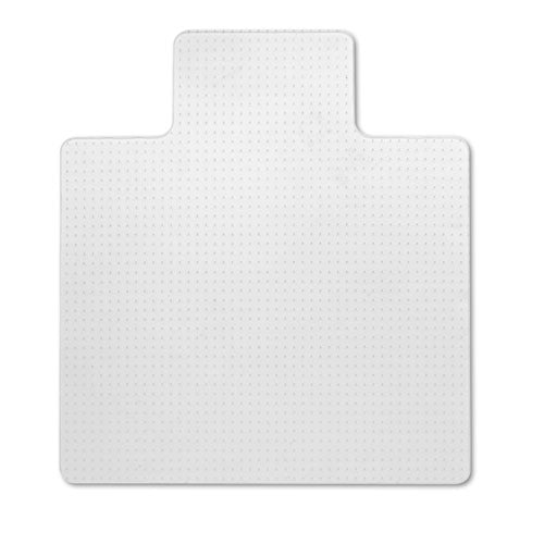 7220004576054, SKILCRAFT PVC Chair Mat, Medium-to-High Pile Carpet, 45 x 53, Clear