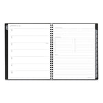 Elevation Poly Weekly/Monthly Planner, 8.75 x 7, Black Cover, 12-Month (Jan to Dec): 2024