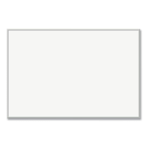 Magnetic Dry Erase Board with Aluminum Frame, 70 x 47, White Surface, Silver Frame