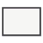 Magnetic Dry Erase Board with Wood Frame, 23 x 17, White Surface, Black Frame