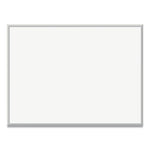 Magnetic Dry Erase Board with Aluminum Frame, 47 x 35, White Surface, Silver Frame