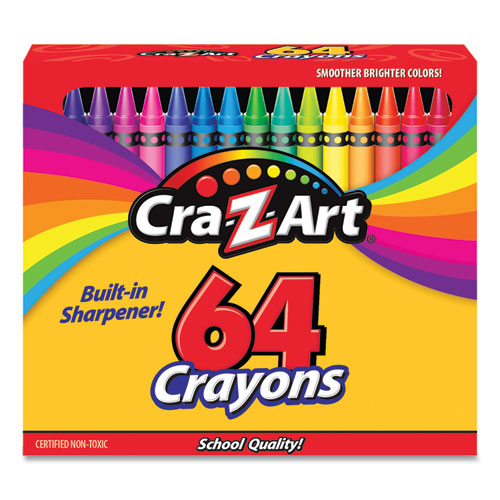 Crayons, 64 Assorted Colors, 64/Pack