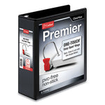 Premier Easy Open ClearVue Locking Slant-D Ring Binder, 3 Rings, 3" Capacity, 11 x 8.5, Black