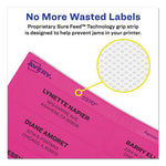 High-Visibility ID Labels, Laser Printers, 2.25" dia, Assorted, 12/Sheet, 15 Sheets/Pack