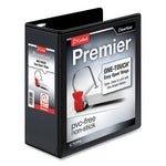 Premier Easy Open ClearVue Locking Slant-D Ring Binder, 3 Rings, 4" Capacity, 11 x 8.5, Black