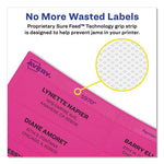 High-Visibility Permanent Laser ID Labels, 2 x 4, Neon Assorted, 1000/Box