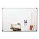 Euro-Style Magnetic Dry-Erase Aluminum Frame Boards, 36 x 24, White Surface, Silver Aluminum Frame