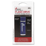 7045015584992, SKILCRAFT USB Flash Drive with 256-Bit AES Encryption, 4 GB, Blue