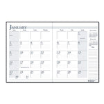 Recycled Ruled 14-Month Planner with Leatherette Cover, 11 x 8.5, Black Cover, 14-Month (Dec to Jan): 2023 to 2025