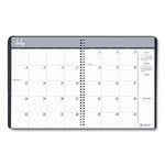 14-Month Recycled Ruled Monthly Planner, 11 x 8.5, Black Cover, 14-Month (July to Aug): 2023 to 2024