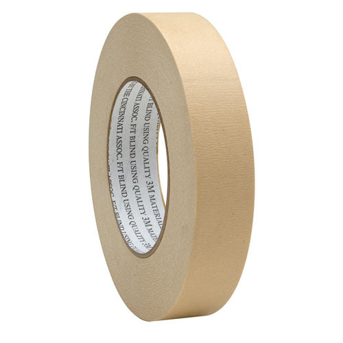 7510006854963 SKILCRAFT Masking Tape, 3" Core, 1" x 60 yds, Beige