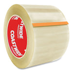 Industrial Packing Tape, 3" Core, 1.8 mil, 3" x 110 yds, Clear, 24/Carton