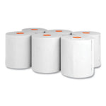 Recycled J-Series Hardwound Paper Towels, 1-Ply, 8 x 800 ft, White, 6 Rolls/Carton