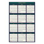 Four Season Erasable Business/Academic Recycled Wall Calendar, 24 x 37, 12-Month(July-June):2023-2024, 12-Month(Jan-Dec):2024