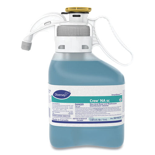 Crew Non-Acid Bowl and Bathroom Disinfectant Cleaner, Floral, 47.3 oz, 2/Carton