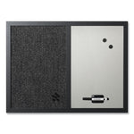 Black Shadow Message Board Set: (1) Bulletin, (1) Bulletin/Dry Erase, (1) Magnetic Dry Erase, Assorted Sizes, Black Frames