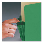 Colored File Pockets, 3.5" Expansion, Letter Size, Green