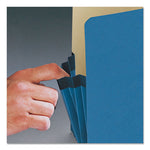 Colored File Pockets, 3.5" Expansion, Legal Size, Blue