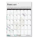 Recycled Wild Flower Wall Calendar, Wild Flowers Artwork, 12 x 16.5, White/Multicolor Sheets, 12-Month (Jan to Dec): 2024