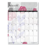 Recycled Wild Flower Wall Calendar, Wild Flowers Artwork, 12 x 16.5, White/Multicolor Sheets, 12-Month (Jan to Dec): 2024